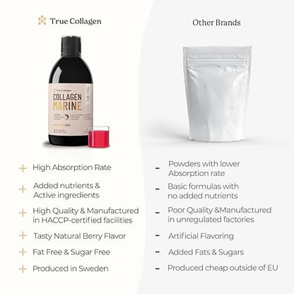 True Collagen - Premium 11000mg Collagen Marine I Pure Hydrolyzed Collagen (Type I & III) True CollagenBuy Supplements Australia
