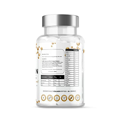 Pure Collagen Supplements Capsules Grass Fed Advanced Multi Collagen Peptides K GEN rejuvenation nutritionBuy Supplements Australia