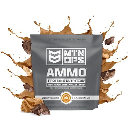 MTN OPS Ammo Protein Powder Meal Replacement Shake for Lean Muscle Building