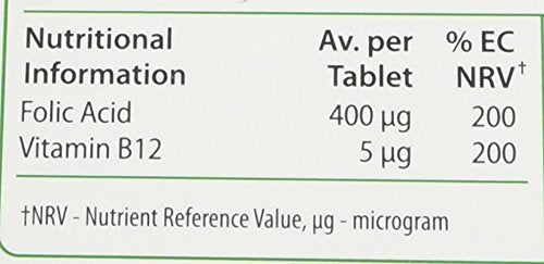 Vitabiotics Ultra Folic Acid Tablets 400 mcg Vitamin B9 with Vitamin B12-60 Tablets Vitabiotics UltraBuy Supplements Australia