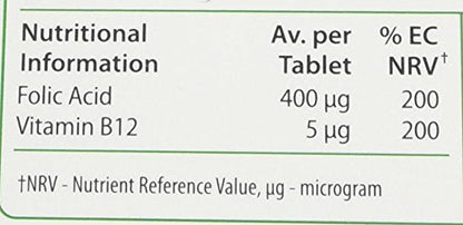 Vitabiotics Ultra Folic Acid Tablets 400 mcg Vitamin B9 with Vitamin B12-60 Tablets Vitabiotics UltraBuy Supplements Australia