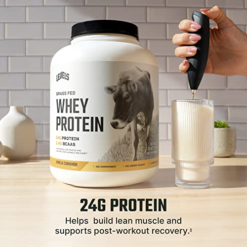 Levels Grass Fed 100% Whey Protein, No Hormones, Vanilla Cinnamon, 5LB Levels NutritionBuy Supplements Australia