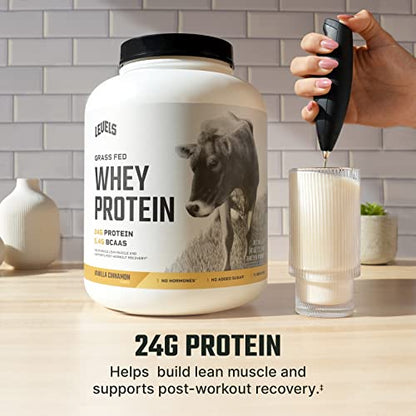Levels Grass Fed 100% Whey Protein, No Hormones, Vanilla Cinnamon, 5LB Levels NutritionBuy Supplements Australia