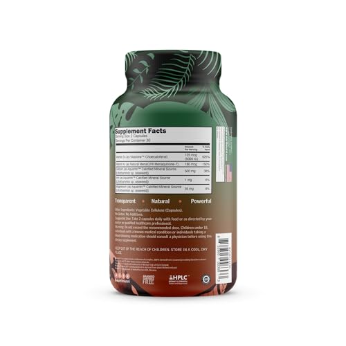 EarthNutri D3 + K2 Bone & Heart Health - 72 Trace Minerals, Vitamin D3 Vitashine, MENA EarthNutriBuy Supplements Australia