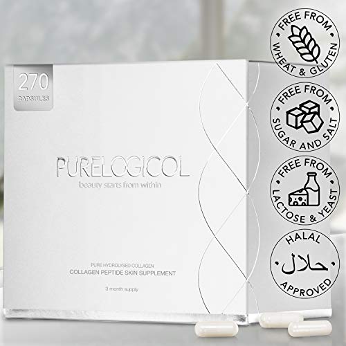Collagen Supplement, Best Hydrolysed Collagen Peptides, 3 Months Supply for Younger Looking Skin PurelogicolBuy Supplements Australia