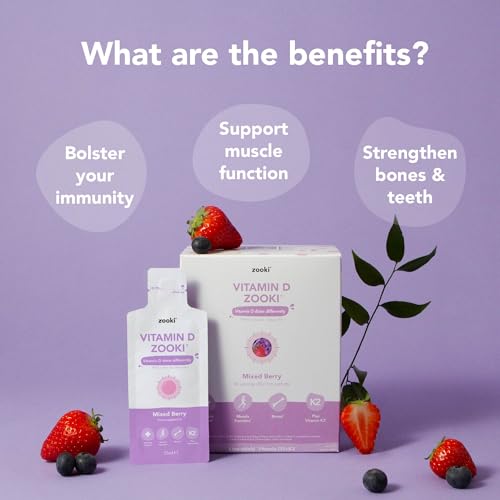 Zooki 3000iu Liposomal Vitamin D3 + K2 Liquid Sachets | 4X Higher Absorption Clinically Proven yourzookiBuy Supplements Australia