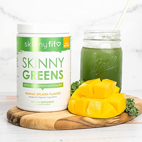 SkinnyFit Mango Splash Skinny Greens, Green Juice Superfood Powder, Natural Energy SkinnyFitBuy Supplements Australia