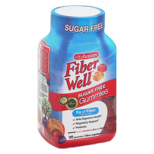Vitafusion Fiber Well Sugar Free Fiber Supplement, Peach, Strawberry And Blackberry VitafusionBuy Supplements Australia