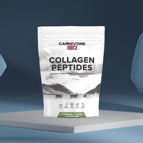 Carnivore Go Grass Fed Bovine Collagen Powder - 400g Hydrolysed Type 1 & 3 Carnivore GoBuy Supplements Australia