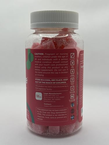 kindnature Myo-Inositol & D-Chiro Inositol Gummies for Women – 2000mg + 50mg, Ideal 40:1 Ratio – with Vitamin D & Folate – Hormone Balance Support – Vegan, Watermelon Flavor (120 Gummies) kindnatureBuy Supplements Australia