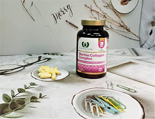 Marine Collagen Complex – 120 Hydrolyzed Fish Collagen Capsules – Enriched with Vitamin C Royal Oak HealthBuy Supplements Australia