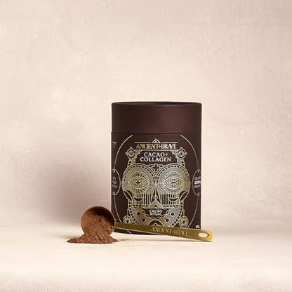 Ancient + Brave - Cacao + Collagen Powder 250g - Peruvian Raw Cacao Hot Chocolate with Grass-Fed Hydrolysed Bovine Collagen Ancient + BraveBuy Supplements Australia