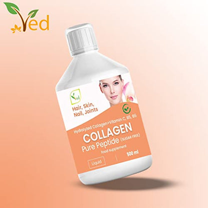 Liquid Collagen Peptides Supplement, Faster Absorption Dietary Hydrolyzed Drink VedBuy Supplements Australia