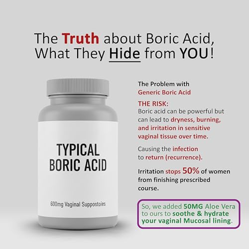 cosynee Boric Acid Capsules for Women with Aloe Vera – 60 Capsules, 650mg Each – Feminine Hygiene Support cosyneeBuy Supplements Australia
