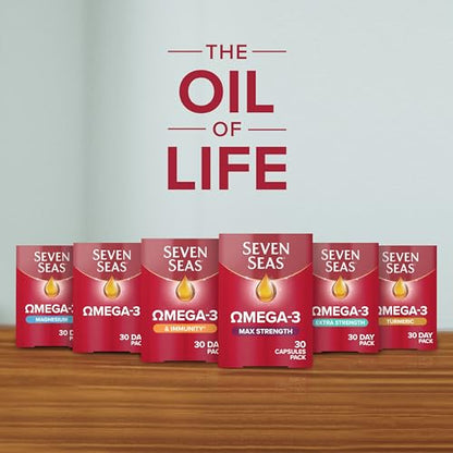 Seven Seas Omega-3 Fish Oil, Max Strength, Omega 3 + Vitamin D For Whole Body Health Seven SeasBuy Supplements Australia