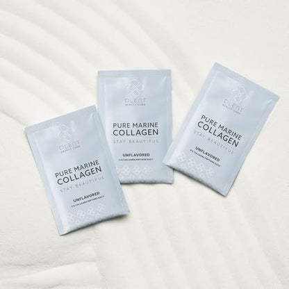 Plent Pure Marine Collagen Unflavoured - Stay Beautiful - 5G Collagen Peptides Daily - 30 Sachets PlentBuy Supplements Australia