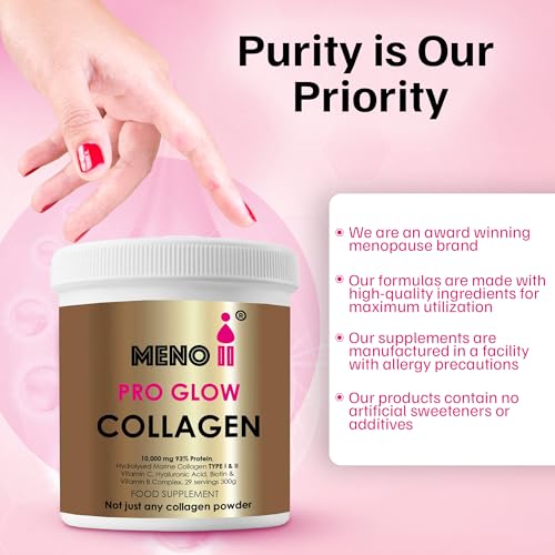 Meno II PRO Glow Marine Collagen Powder 10,000mg - High-Potency Supplements for Women Skin Hydration Meno IIBuy Supplements Australia