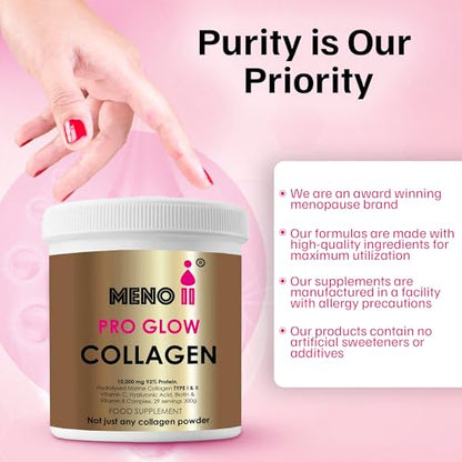 Meno II PRO Glow Marine Collagen Powder 10,000mg - High-Potency Supplements for Women Skin Hydration Meno IIBuy Supplements Australia