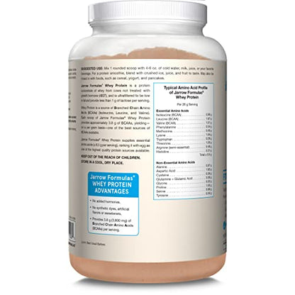 Jarrow Formulas Whey Protein With 18 g of Protein, 3.8 g of BCAAs, & Glutamine, Dietary Jarrow FormulasBuy Supplements Australia