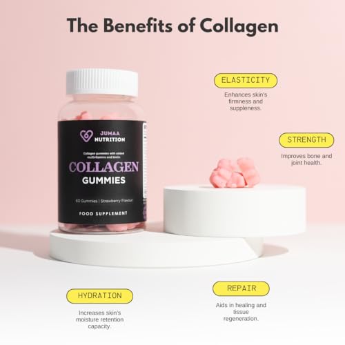 Halal Collagen & Multivitamin Gummies | Type 1 & 3 | 550mg Marine Collagen | 1 Month Supply Jumaa NutritionBuy Supplements Australia