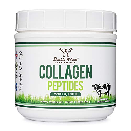 Collagen Peptides Powder - Hydrolyzed Collagen, Keto Safe - 16.08oz - Multi Type 1, 2 Double Wood SupplementsBuy Supplements Australia