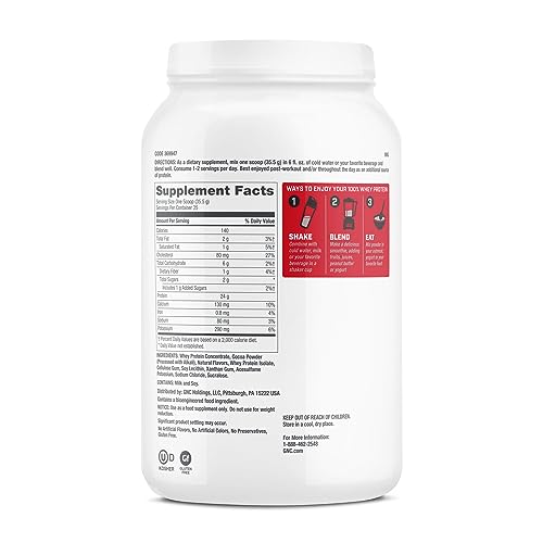 GNC Pro Performance 100% Whey Protein Powder - Chocolate Supreme, 25 Servings GNCBuy Supplements Australia