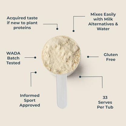 Kinetica Vanilla Flavour Plant Protein 1kg | Blend of Pea and Rice Protein | Vegan KineticaBuy Supplements Australia