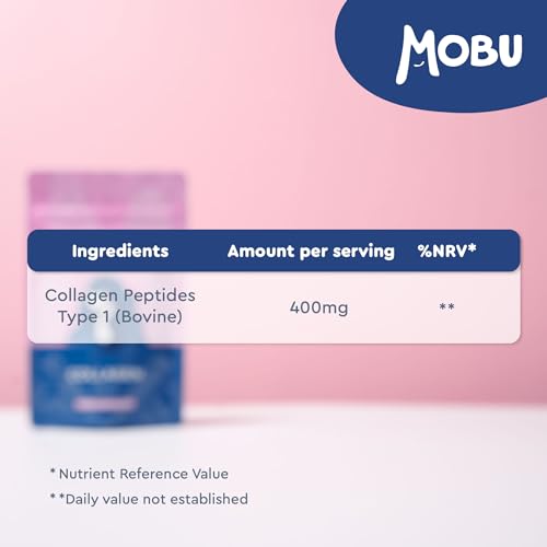 Hydrolysed Collagen 400mg 120 Capsules | Hair, Skin and Joint Health Supplement | Bovine Collagen for Women & Men MOBUBuy Supplements Australia