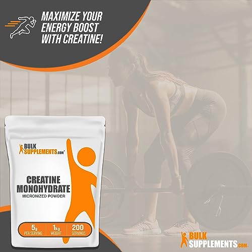 BulkSupplements Micronized Creatine Monohydrate Powder (1 kilogram) BULKSUPPLEMENTS.COMBuy Supplements Australia