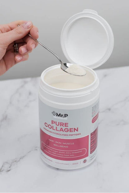 Mr.P Health Pure Collagen Peptides 400g Types I III Food Supplement Unflavoured Powder MR.P HealthBuy Supplements Australia