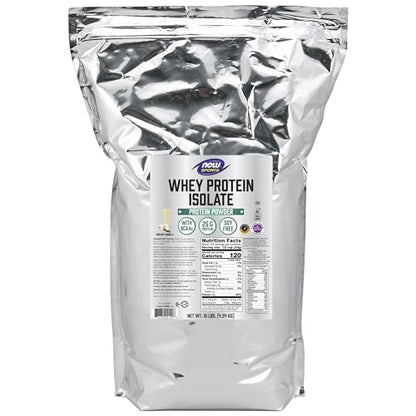 NOW Sports Nutrition, Whey Protein Isolate, 25 g With BCAAs, Creamy Vanilla Powder NOWBuy Supplements Australia