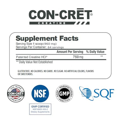 CON-CRET Creatine HCl Powder | Supports Muscle, Cognitive, and Immune Health ProMera SportsBuy Supplements Australia