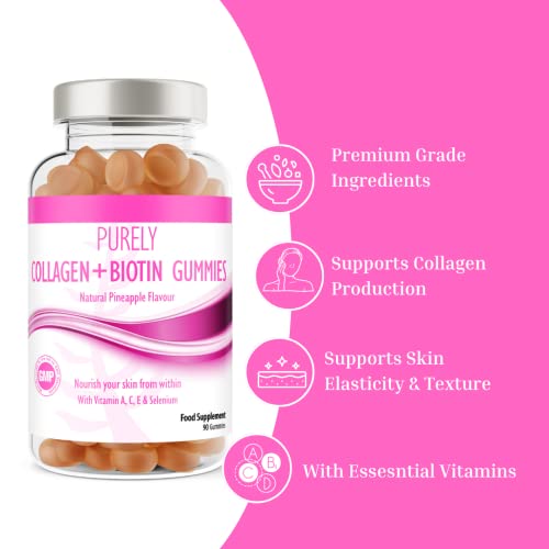 Collagen Gummies with Vitamins for Women Men Adults - Skin, Hair, Nail & Cartilage Health Pure Food SupplementsBuy Supplements Australia
