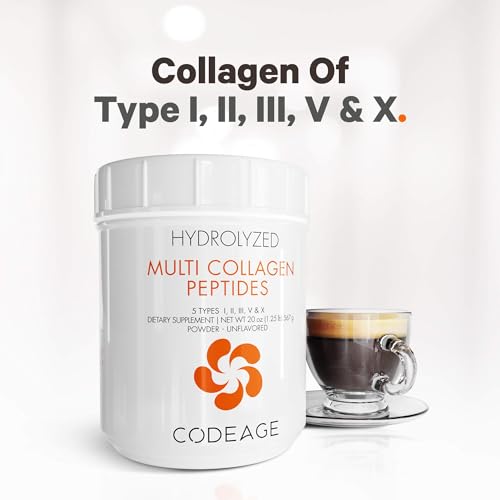 Code Age Multi-Collagen Protein Powder Hydrolyzed 20Oz All-in-One Super Bone Broth CodeageBuy Supplements Australia