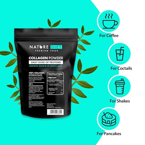 Nature Diet - Collagen Powder 600 g | Hydrolysate | Unflavored | Collagen Peptides | Source of Protein Nature DietBuy Supplements Australia