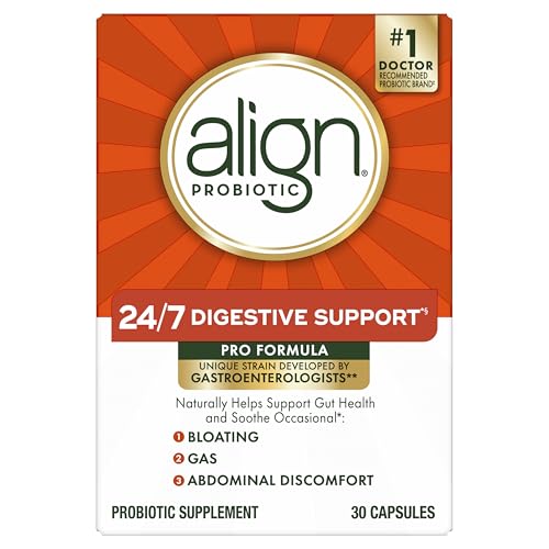 Align Probiotic, Pro Formula, Probiotics for Women and Men, Probiotics for Digestive Health, Men and Womens Probiotic Capsules Help Relieve Occasional Bloating & Gas*, 30 Capsules AlignBuy Supplements Australia