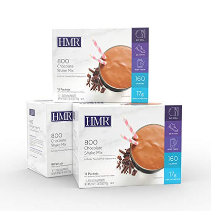 HMR "Classic" 800 Shake Meal Replacement Mix | Chocolate Shake Powder to Support Healthy