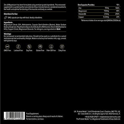 Protein Works - Zinc & Magnesium Supplement Tablets |Added Vitamin B6 | Combats Tiredness & Fatigue Protein WorksBuy Supplements Australia