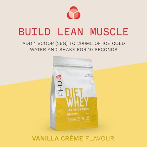 PhD Nutrition Diet Whey High Protein Lean Matrix, Vanilla Crème Diet Whey Protein Powder PhDBuy Supplements Australia
