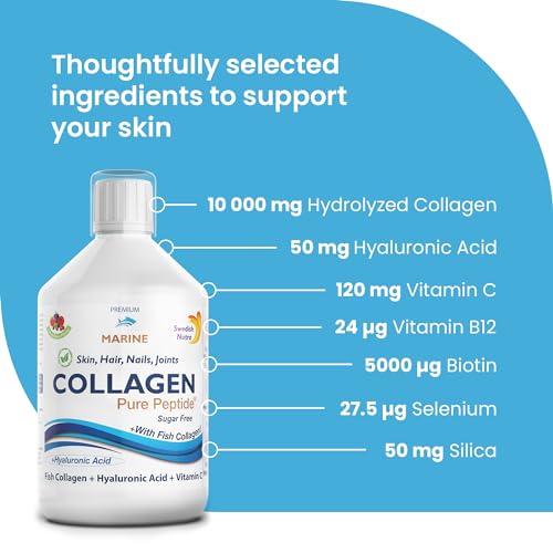 Swedish Nutra Liquid Marine Collagen - Sugar Free Berry Flavour | Minimize Fine Lines, Wrinkles & Improve Skin Elasticity Swedish NutraBuy Supplements Australia
