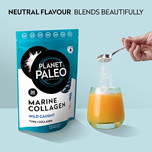 Pure Marine Collagen Powder (60 Servings, 450g) | for Healthy Skin, Hair and Nails, and Gut Health Planet PaleoBuy Supplements Australia