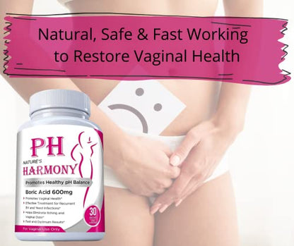N'More Harmony 600MG Vaginal Suppositories Yeast Infection + 1 Suppository Applicator BV N'MoreBuy Supplements Australia