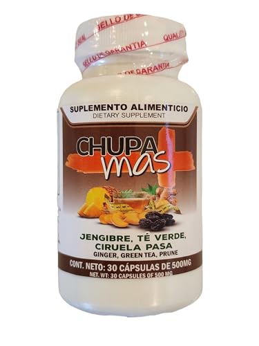 Lenico Comercializadora ChupaMas 60 Capsules Ginger, Green Tea, Prune, Artichoke Lenico ComercializadoraBuy Supplements Australia