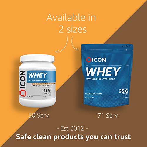 ICON Nutrition Whey Protein Powder 960g, 30 Servings - Chocolate Peanut Butter ICON NutritionBuy Supplements Australia