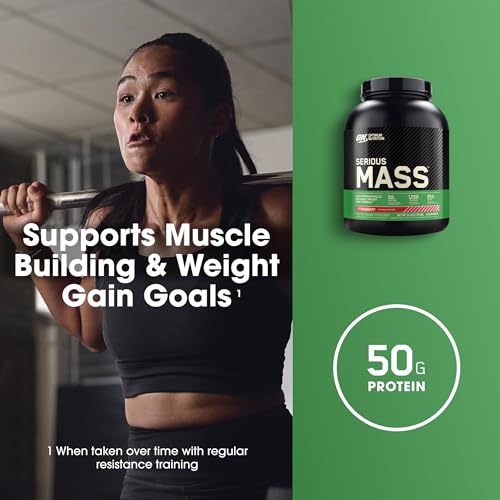 Optimum Nutrition Serious Mass, Weight Gainer Protein Powder with Immune Support Optimum NutritionBuy Supplements Australia