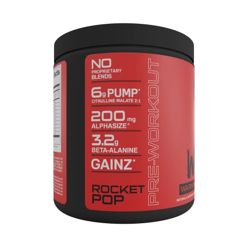 Bucked Up - Woke - HIGH STIM Pre Workout - Best Tasting - Focus Nootropic, Pump, Strength and Growth, 30 Servings (Rocket Pop) Bucked UpBuy Supplements Australia