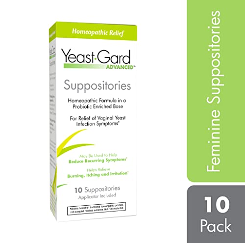 YeastGard Advanced Homeopathic Yeast Infection Vaginal Suppositories - 10 count Box Yeast-GardBuy Supplements Australia