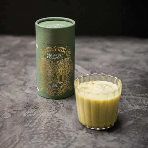 Ancient + Brave Matcha + Collagen 150g Tub - Lion's Mane Mushroom Powder Supplement Ancient + BraveBuy Supplements Australia