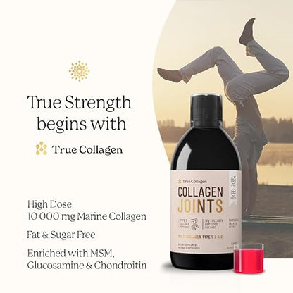 True Collagen Joint Peptides - Pack of 500ml, Berry Flavour | Dietary Supplements with Turmeric & Green Tea Extract True CollagenBuy Supplements Australia