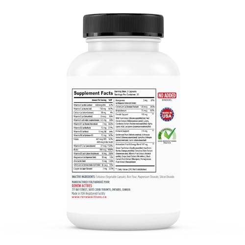 Renew Actives Women's Multi-Vitamin & Antioxidant: Daily Health Supplement for Woman Renew ActivesBuy Supplements Australia